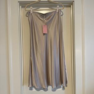 Quince 100% Washable Silk Skirt NWT